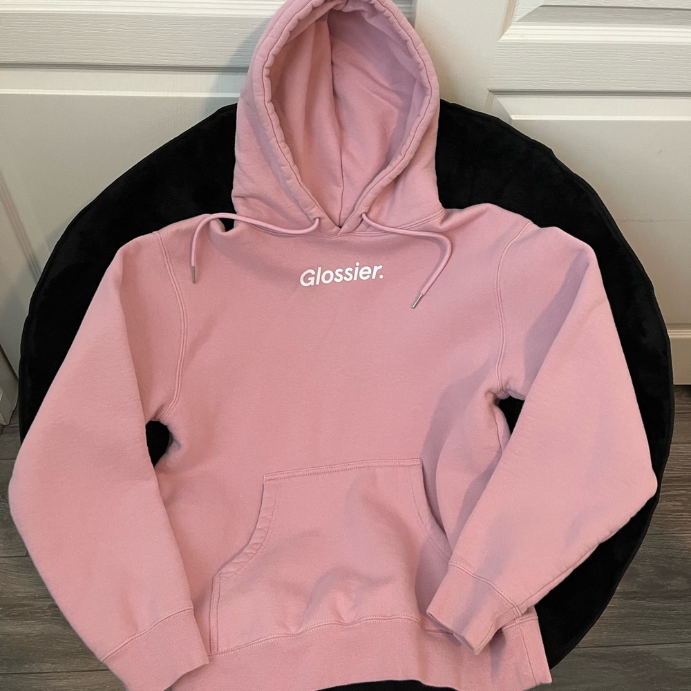 Glossier Original Pink Hoodie